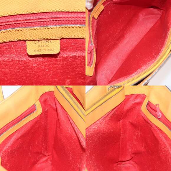 CELINE Hand Bag Leather Orange - Picture 11 of 12